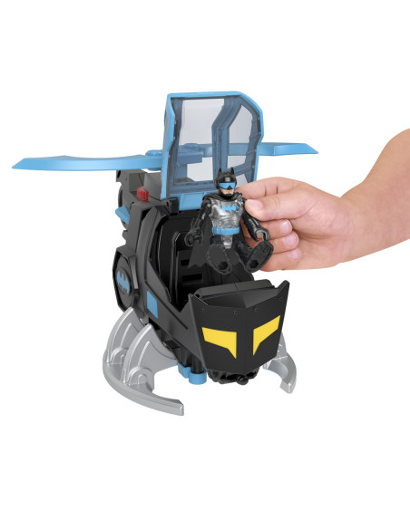 MTM5649_GYC72,Fisher Price Imaginext Dc Super Friends Vehicul Elicopter Cu Figurina Batman Cu Costum Negru