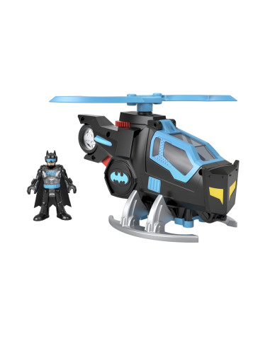 MTM5649_GYC72,Fisher Price Imaginext Dc Super Friends Vehicul Elicopter Cu Figurina Batman Cu Costum Negru