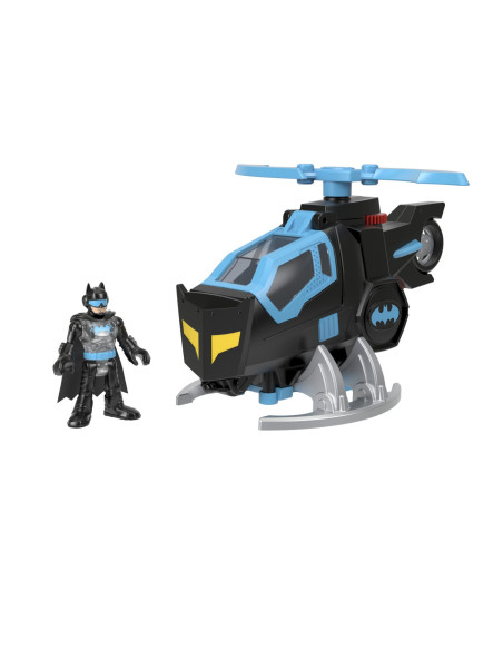 MTM5649_GYC72,Fisher Price Imaginext Dc Super Friends Vehicul Elicopter Cu Figurina Batman Cu Costum Negru