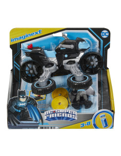 MTM5649_GXX13,Fisher Price Imaginext Dc Super Friends Vehicul Motocicleta Cu Figurina Batman Cu Costum Gri