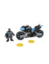 MTM5649_GXX13,Fisher Price Imaginext Dc Super Friends Vehicul Motocicleta Cu Figurina Batman Cu Costum Gri