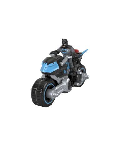 MTM5649_GXX13,Fisher Price Imaginext Dc Super Friends Vehicul Motocicleta Cu Figurina Batman Cu Costum Gri