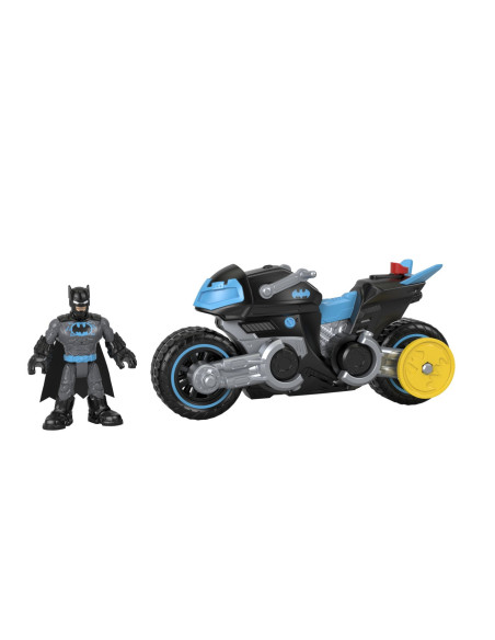 MTM5649_GXX13,Fisher Price Imaginext Dc Super Friends Vehicul Motocicleta Cu Figurina Batman Cu Costum Gri