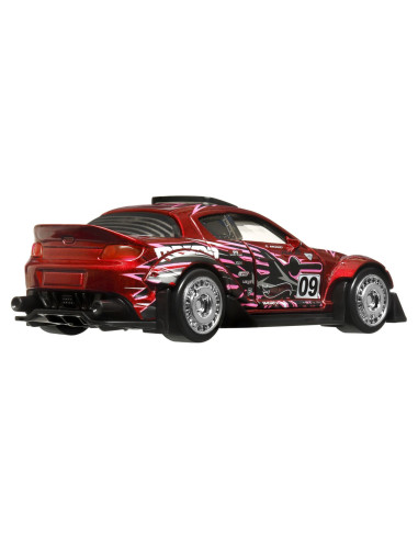 MTHPR70_HWH36,Hot Wheels Masinuta Metalica Cu Sistem Pull Back Mazda 2004 Rx8 Custom Scara 1:43