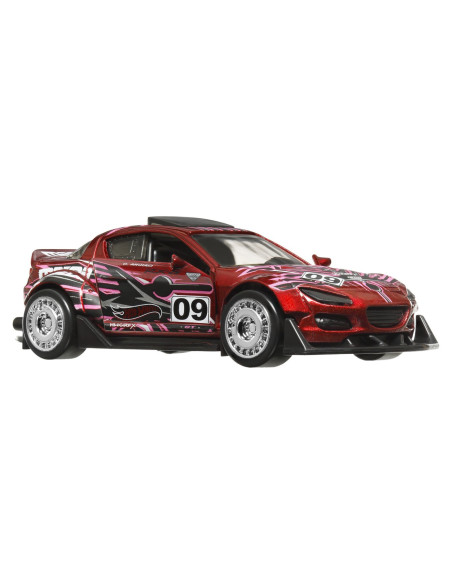 MTHPR70_HWH36,Hot Wheels Masinuta Metalica Cu Sistem Pull Back Mazda 2004 Rx8 Custom Scara 1:43
