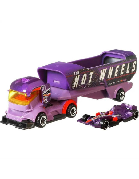 MTBDW51_HYV57,Set Camion Si Masina Sport Hot Wheels Big Rig Heat