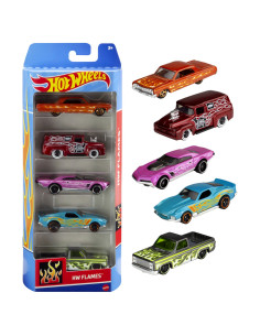 MT1806_HTV47,Set 5 Masini Hot Wheels Hw Flames