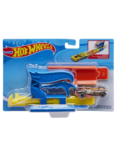 MTFTH84_FVM08,Hot Wheels Set Lansator Portabil Albastru Si Masinuta