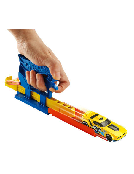 MTFTH84_FVM08,Hot Wheels Set Lansator Portabil Albastru Si Masinuta