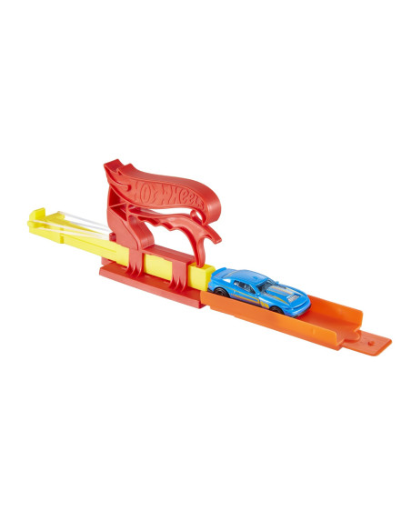 MTFTH84_FVM09,Hot Wheels Set Lansator Portabil Rosu Si Masinuta