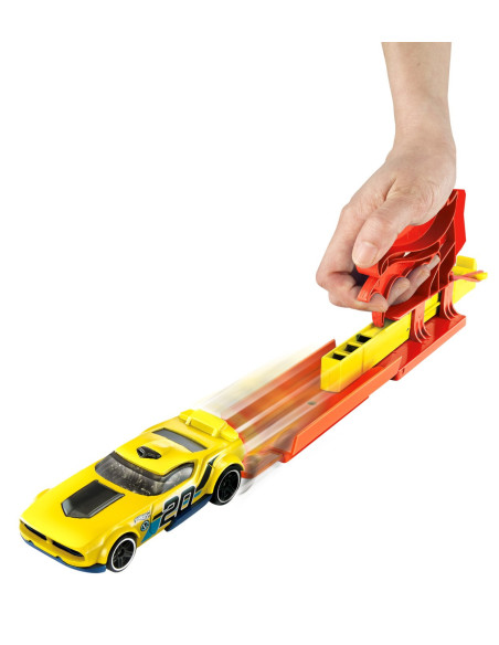 MTFTH84_FVM09,Hot Wheels Set Lansator Portabil Rosu Si Masinuta