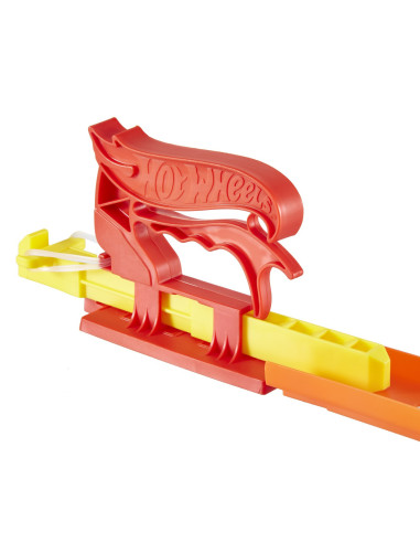 MTFTH84_FVM09,Hot Wheels Set Lansator Portabil Rosu Si Masinuta