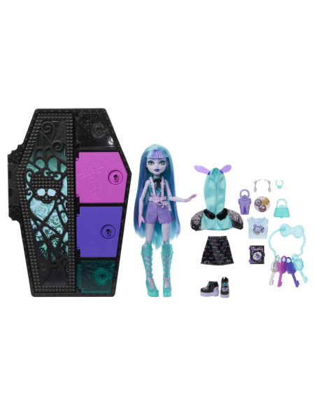 MTHNF82,Monster High Neon Frights Papusa Twyla