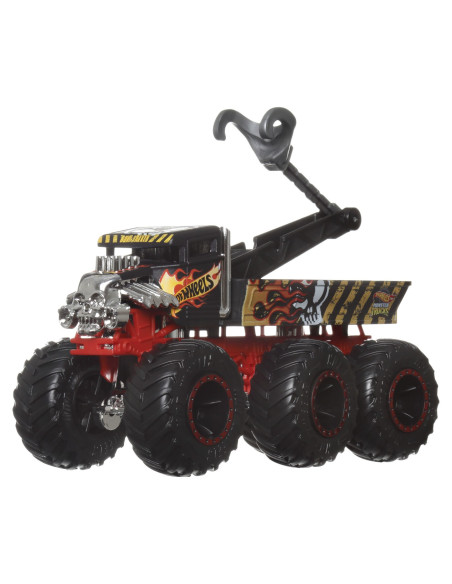MTHWN86_HWN89,Hot Wheels Monster Truck Big Rigs Masinuta Metalica Cu 6 Roti Bone Shaker Scara 1:64