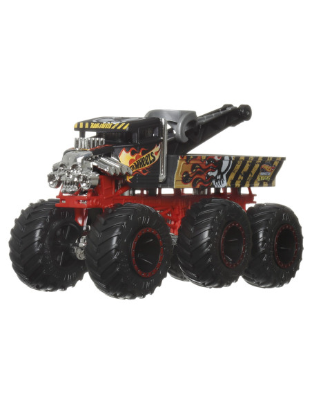 MTHWN86_HWN89,Hot Wheels Monster Truck Big Rigs Masinuta Metalica Cu 6 Roti Bone Shaker Scara 1:64
