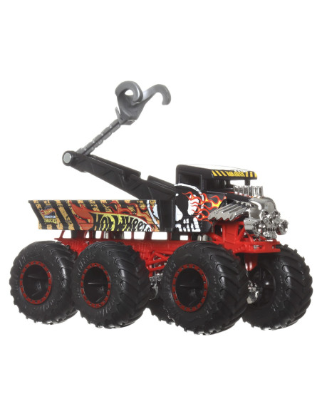 MTHWN86_HWN89,Hot Wheels Monster Truck Big Rigs Masinuta Metalica Cu 6 Roti Bone Shaker Scara 1:64