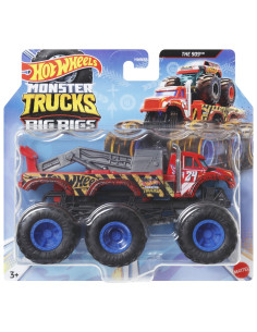 MTHWN86_HWN90,Hot Wheels Monster Truck Big Rigs Masinuta Metalica Cu 6 Roti The 909 Scara 1:64