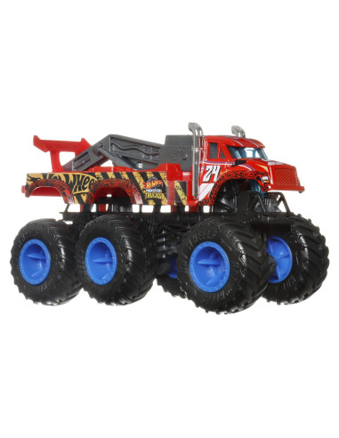 MTHWN86_HWN90,Hot Wheels Monster Truck Big Rigs Masinuta Metalica Cu 6 Roti The 909 Scara 1:64