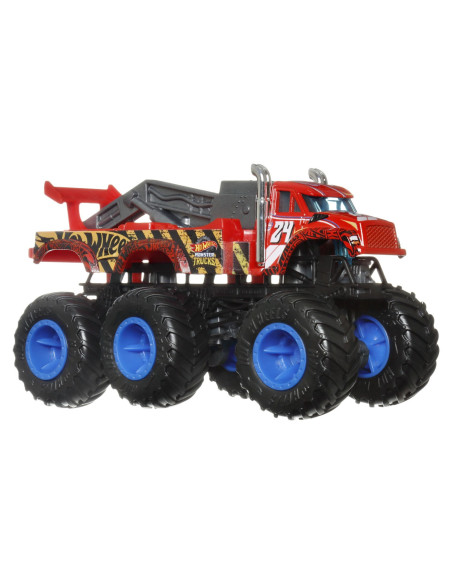 MTHWN86_HWN90,Hot Wheels Monster Truck Big Rigs Masinuta Metalica Cu 6 Roti The 909 Scara 1:64