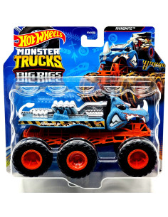 MTHWN86_HWN91,Hot Wheels Monster Truck Big Rigs Masinuta Metalica Cu 6 Roti Rhinomite Scara 1:64