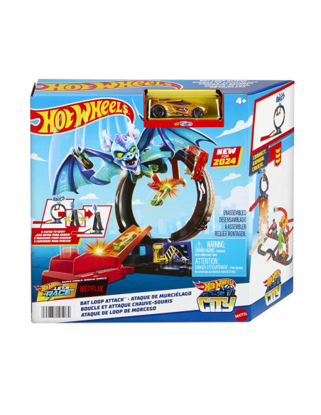 MTHDR29_HTN78,Hot Wheels City Pista Inamicilor Bucla Liliacului