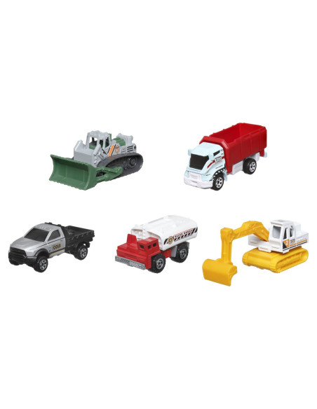 MTC1817_HVT77,Matchbox Set 5 Masinute Metalice Mbx Construction Iii Scara 1:64
