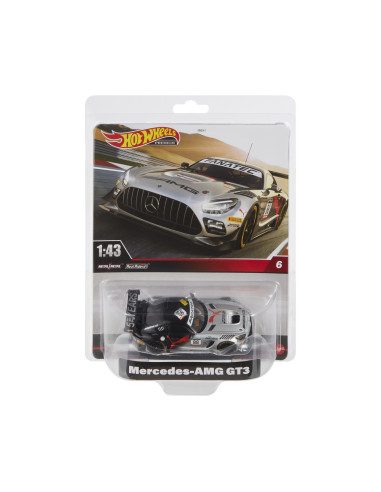 MTHMD41_HMD44,Hot Wheels Premium Real Riders Masinuta Metalica Mercedes Amg Gt3 Scara 1:43