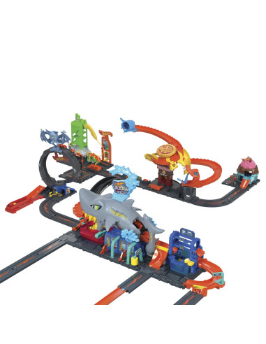 MTHTN82,Hot Wheels City Color Reveal Spalatorie Auto 91cm