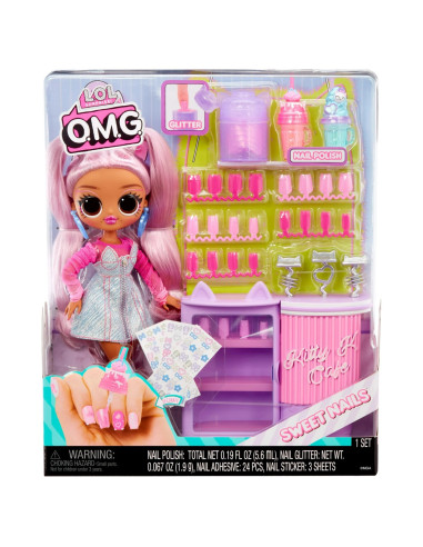 MGA503859EUC,L.o.l. Surprise! Omg Sweet Nails Kitty K CafÉ Set Papusa Cu Accesorii