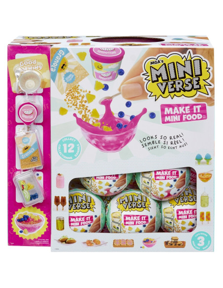 MGA505396EUC,Mga’s Miniverse Mini Food CafÉ S3 Set Surpriza