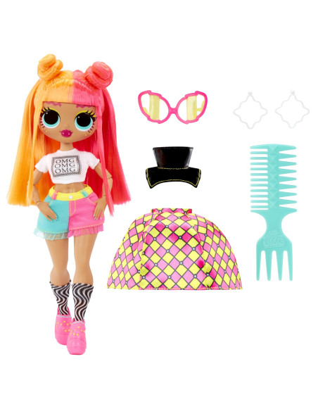 MGA591580EUC,L.o.l. Surprise! Omg Neonlicious Papusa Fashionista Cu Accesorii