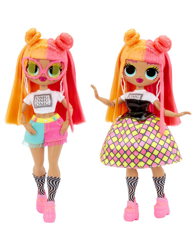 MGA591580EUC,L.o.l. Surprise! Omg Neonlicious Papusa Fashionista Cu Accesorii