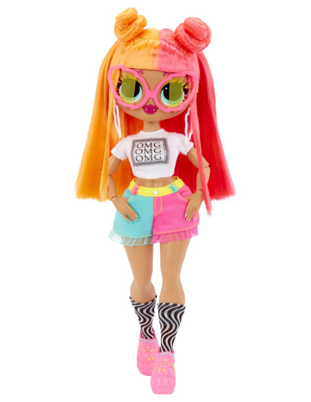MGA591580EUC,L.o.l. Surprise! Omg Neonlicious Papusa Fashionista Cu Accesorii