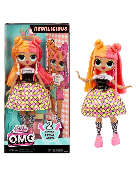 MGA591580EUC,L.o.l. Surprise! Omg Neonlicious Papusa Fashionista Cu Accesorii