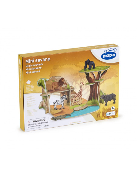 Papo33106,Papo Mini Display Savana