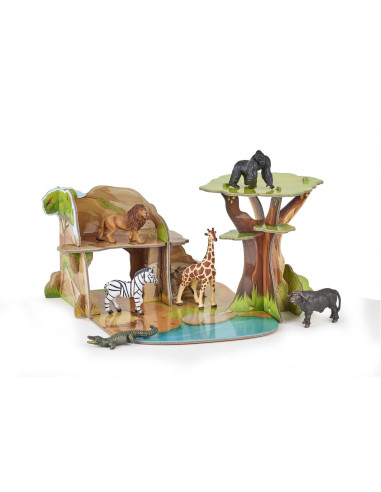 Papo33106,Papo Mini Display Savana