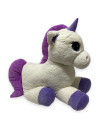Stip171,Unicorn De Plus 80cm Alb