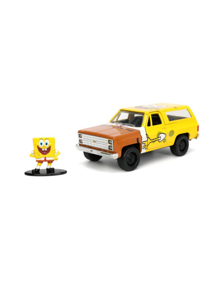 VV-253253017,Jada Set Masinuta Metalica Chevy K5 Blazer Si Figurina Sponge Bob