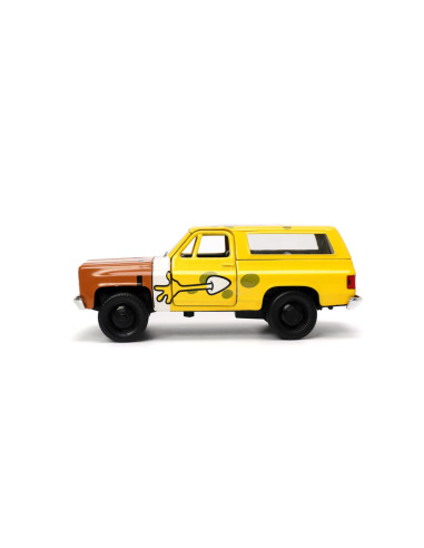 VV-253253017,Jada Set Masinuta Metalica Chevy K5 Blazer Si Figurina Sponge Bob