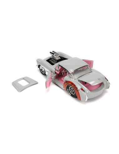 VV-253255041,Jada Masinuta Metalica Bugs Bunny 1957 Chevrolet Corvette 1:24