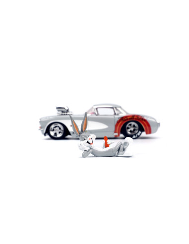 VV-253255041,Jada Masinuta Metalica Bugs Bunny 1957 Chevrolet Corvette 1:24