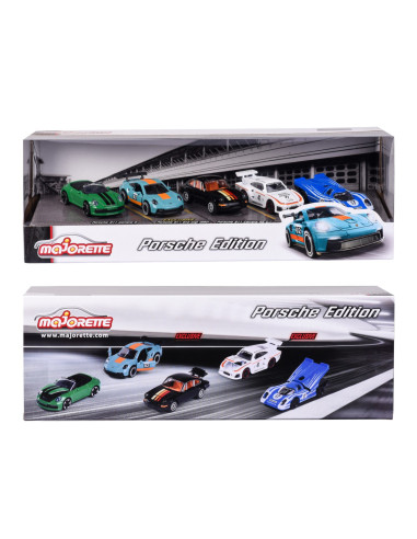 VV-212053172,Majorette Set 5 Masinute Metalice Porsche 7.5cm
