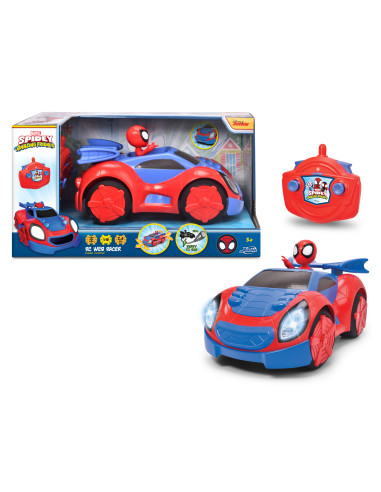 VV-203225000,Spidey Prietenii Extraordinari Masinuta Cu Telecomanda Web Racer Scara 1:18