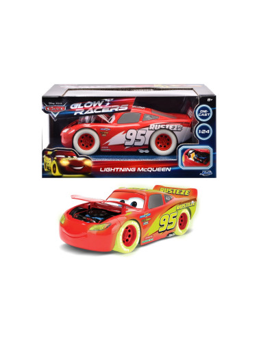 VV-253084003,Jada Masinuta Metalica Fulger Mcqueen Fosforescenta Scara 1:24