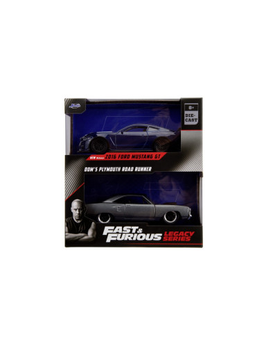 VV-253202018,Jada Fast And Furious Set 2 Masini Metalice Ford Mustang 1:32