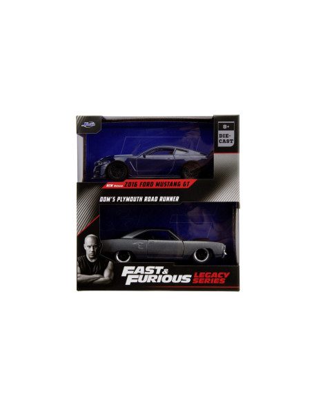 VV-253202018,Jada Fast And Furious Set 2 Masini Metalice Ford Mustang 1:32