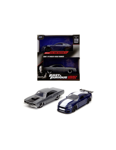 VV-253202018,Jada Fast And Furious Set 2 Masini Metalice Ford Mustang 1:32