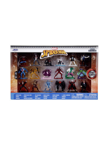 VV-253225031,Jada Marvel Spider Man Nanofigurine Metalice Set 2 4cm