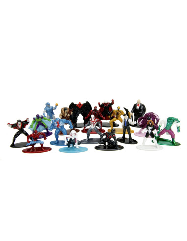 VV-253225031,Jada Marvel Spider Man Nanofigurine Metalice Set 2 4cm