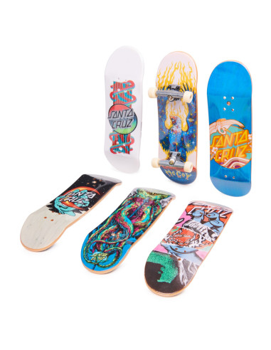 VV-6028845_20140839,Tech Deck Pachet 6 Piese Cu Accesorii Fingerboard Santa Cruz